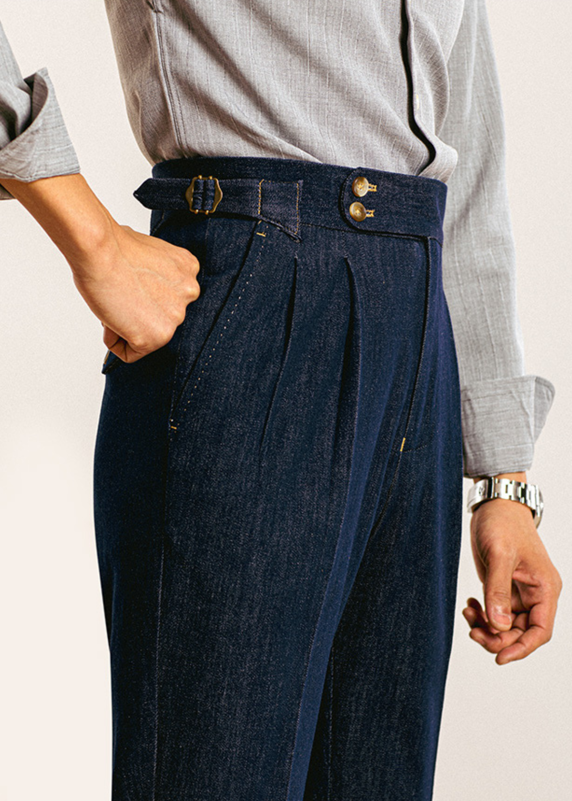 Double pleat Jeans