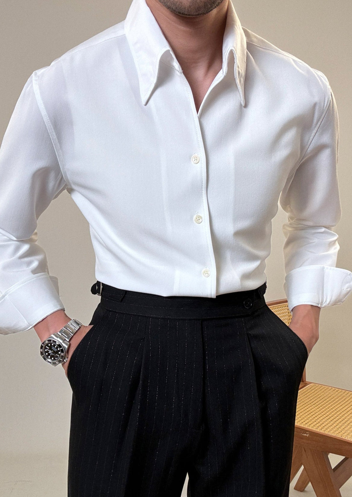 Anti-wrinkle long-sleeved shirt